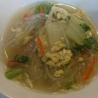 白菜と春雨スープ